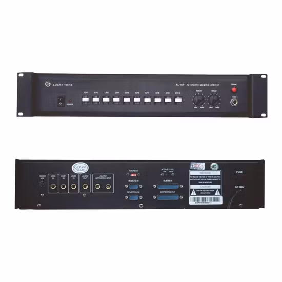 Amplificadores y Altavoces Mezclador de Potencia Amplificador 5 Zonas Mic y Línea