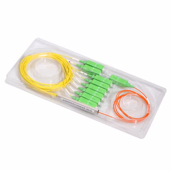 Divisor de fibra óptica PLC 1X2 1X4 1X8 1X16 1X32 1X64 Gpon Epon